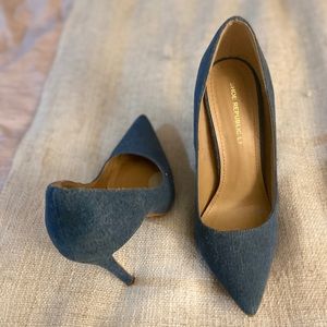 High heels denim style